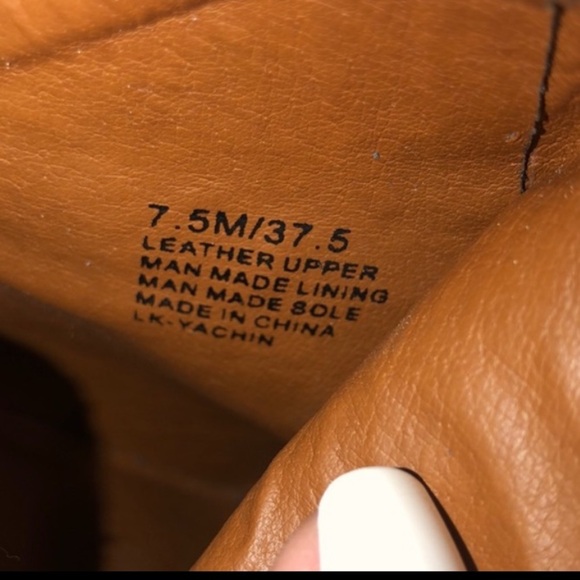 Lucky Brand black fringe boots wedges size 7 1/2 - Picture 7 of 7